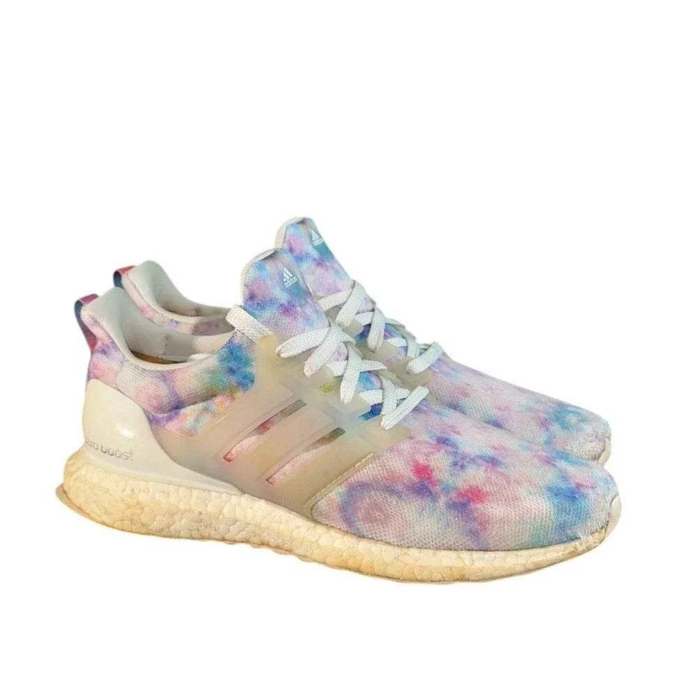 Adidas UltraBoost 4.0 DNA White Tie-Dye GZ7098 Womens Running Shoes Size 9‎